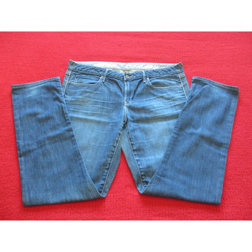 GAP 1969 REAL STRAIGHT BLUE JEANS 34/18 LONG